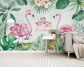 

beibehang Custom wallpaper, 3D stylistic retro unicorn TV background wall wallpaper with fire column, sofa, wall painting, livin