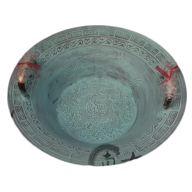 

LAOJUNLU Pure Copper Dragon Wash Basin Hand Basin Decoration Health Care Wash Basin Hand Splatter Splash, small