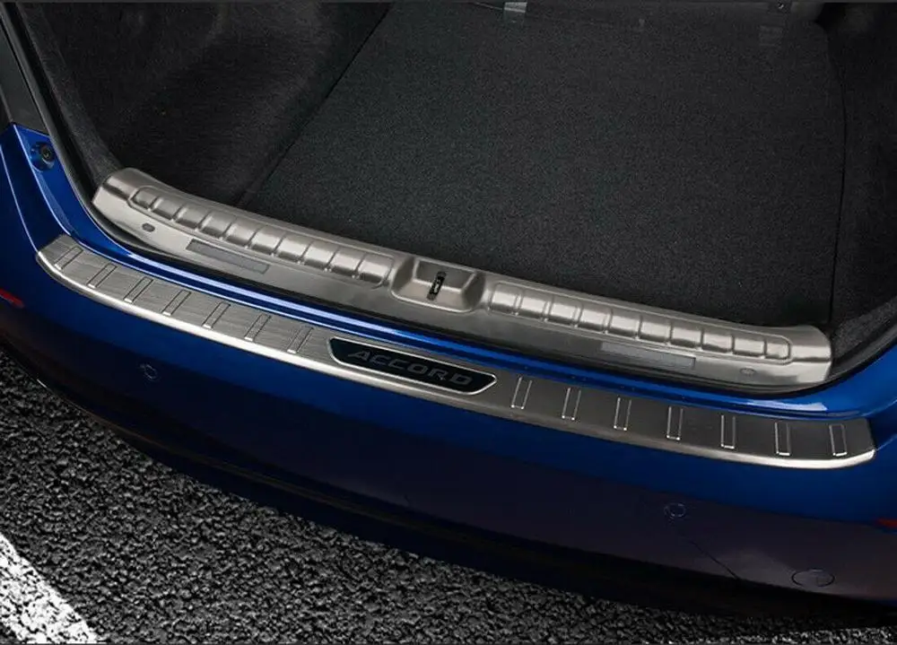 Внутренняя Задняя накладка на бампер пластина протектор Trim1PCS для Honda Accord