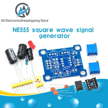 

NE555 Pulse Generator Pulse Starter Duty Cycle and Frequency Adjustable Module DIY Kit Oscillator Square Wave Signal Generator