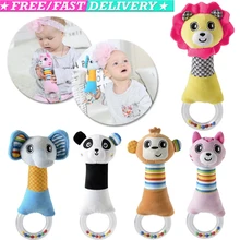 От 0 до 3 лет Детские плюшевые животные погремушки кукла ручные колокольчики Сова медведь ББ звук Обучающие, музыкальные детские игрушки для детей Подарки