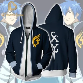 

2002 Hot Sale Foreign Trade New Style Fairy Tail Series 3d Hoodie Cardigan Hooded Sweatshirt Cosplay Anime Periphera