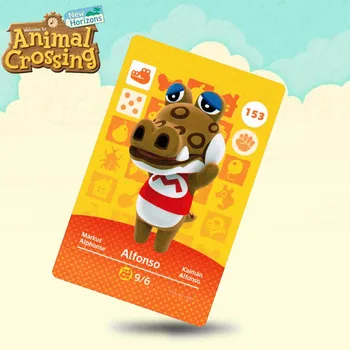

153 Alfonso Animal Crossing Card Amiibo Cards Work for Switch NS 3DS Games
