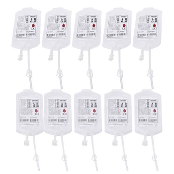 

1 Set Convenient Portable Useful Transparent Halloween Blood Bag Hlloween