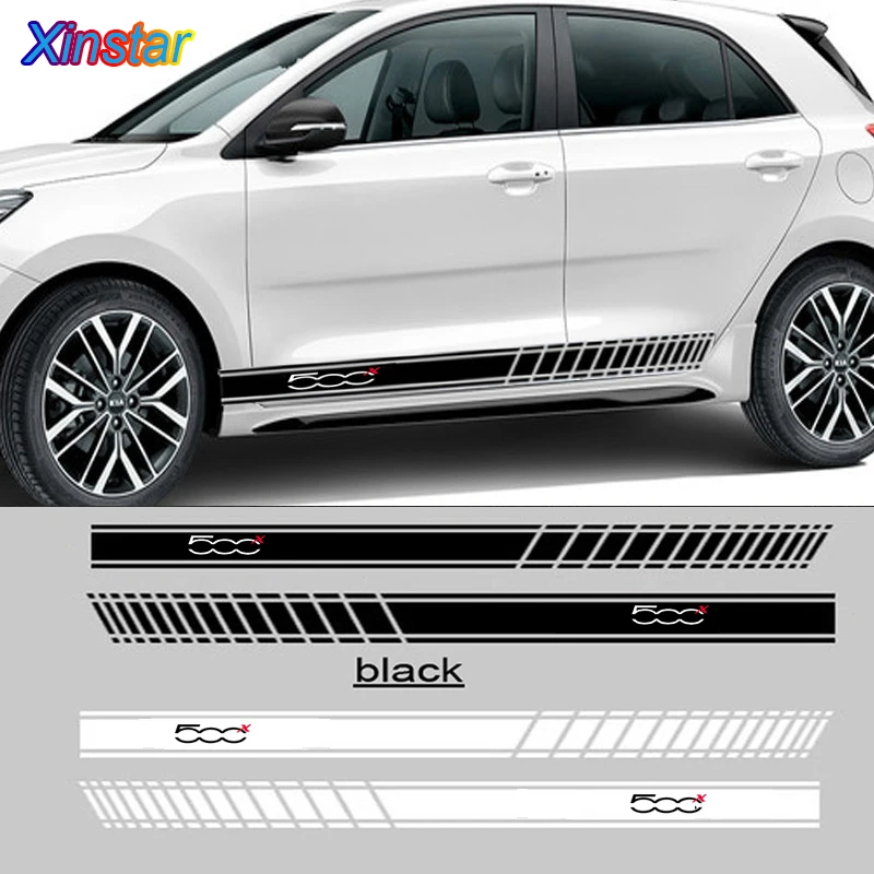 2 шт. переводная наклейка для автомобиля боковая наклейка для fiat 500x