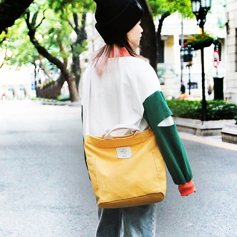 

Ins Canvas Bag Shoulder Bag 2019 Canvas Bag Korean Version Handbag Crossbody Bags for Women