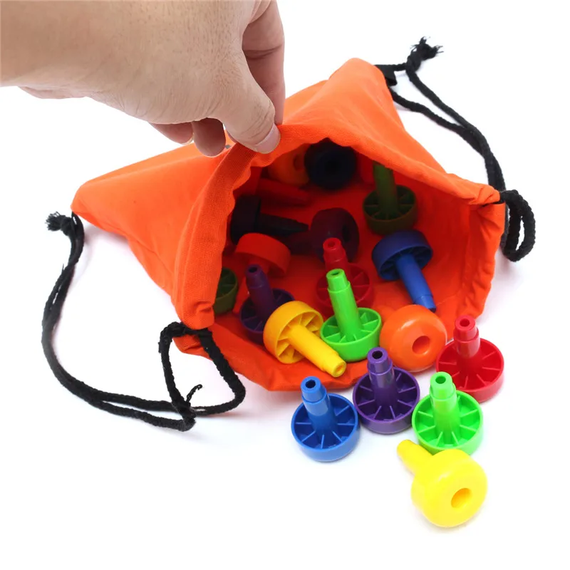 lower price  30Pcs Peg Board Set Montessori Occupational Fine Motor Toy for Toddlers Pegboard Children Kids Toy 