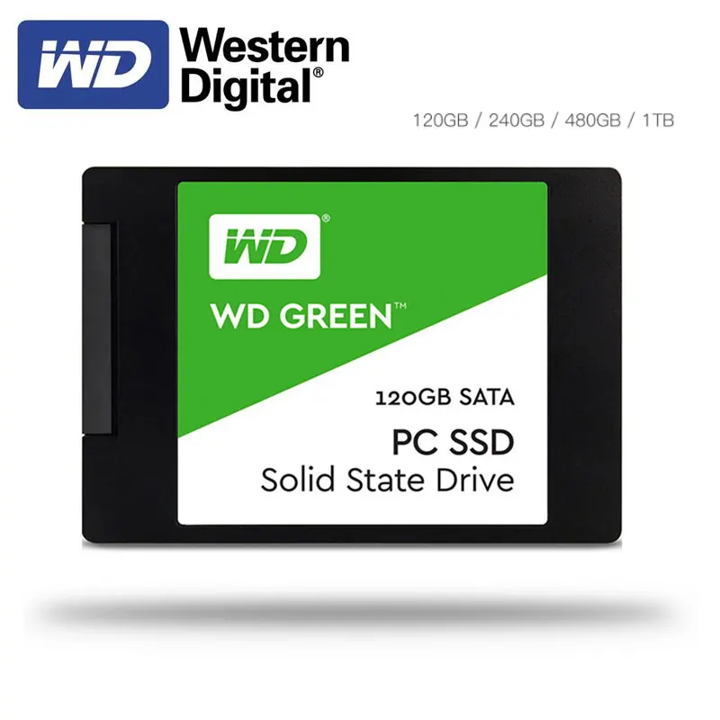 Western Digital WD SSD зеленый ПК 2 5 дюйма SATA3 HDD жесткий диск SSD120GB 240GB 480GB Внутренний