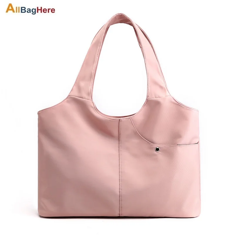 

Новые тренды в японском и корейском стиле, женские сумки на одно плечо, переносные сумки для отдыха, одноцветные мягкие нейлоновые сумки для покупок, дорожная сумка