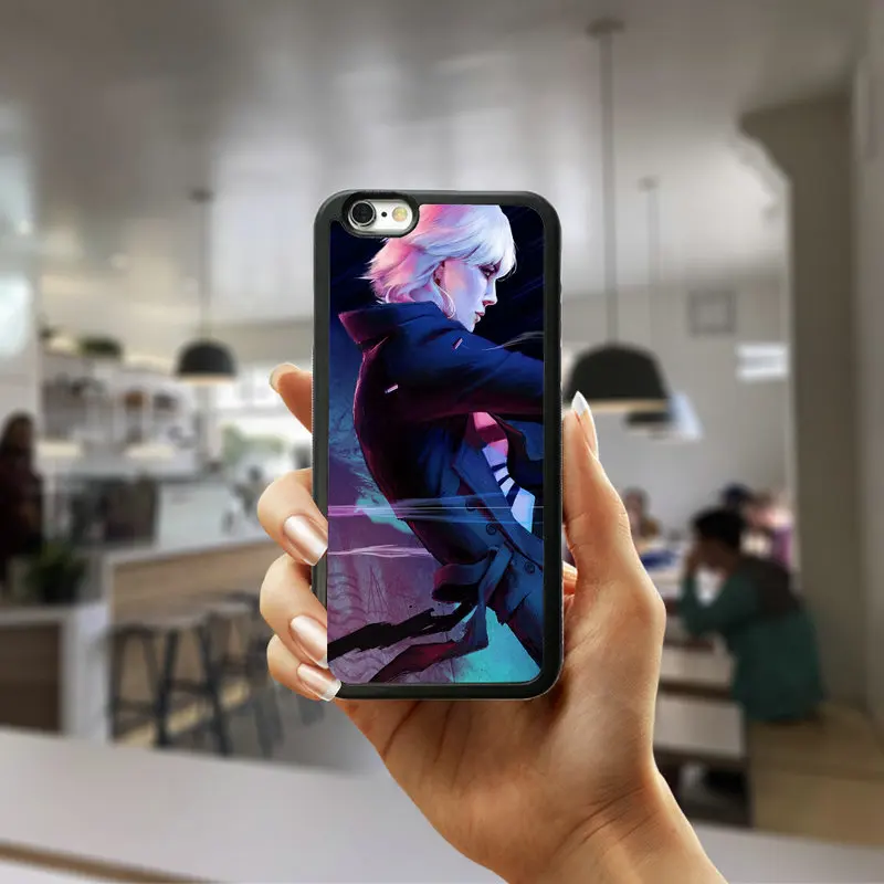 Чехол для ПК жесткий пластиковый чехол для iphone 8 7 6 6S Plus X XR XS Max 5s 5 SE 4 4s Чехлы Atomic Blonde Art - Цвет: Picture 4