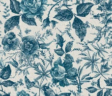 

Blue Floral Peel and Stick Wallpaper Roll Watercolor Wallpaper Mural Self Adhesive Wall Paper for Living Room Bedroom 0.4x2.5m