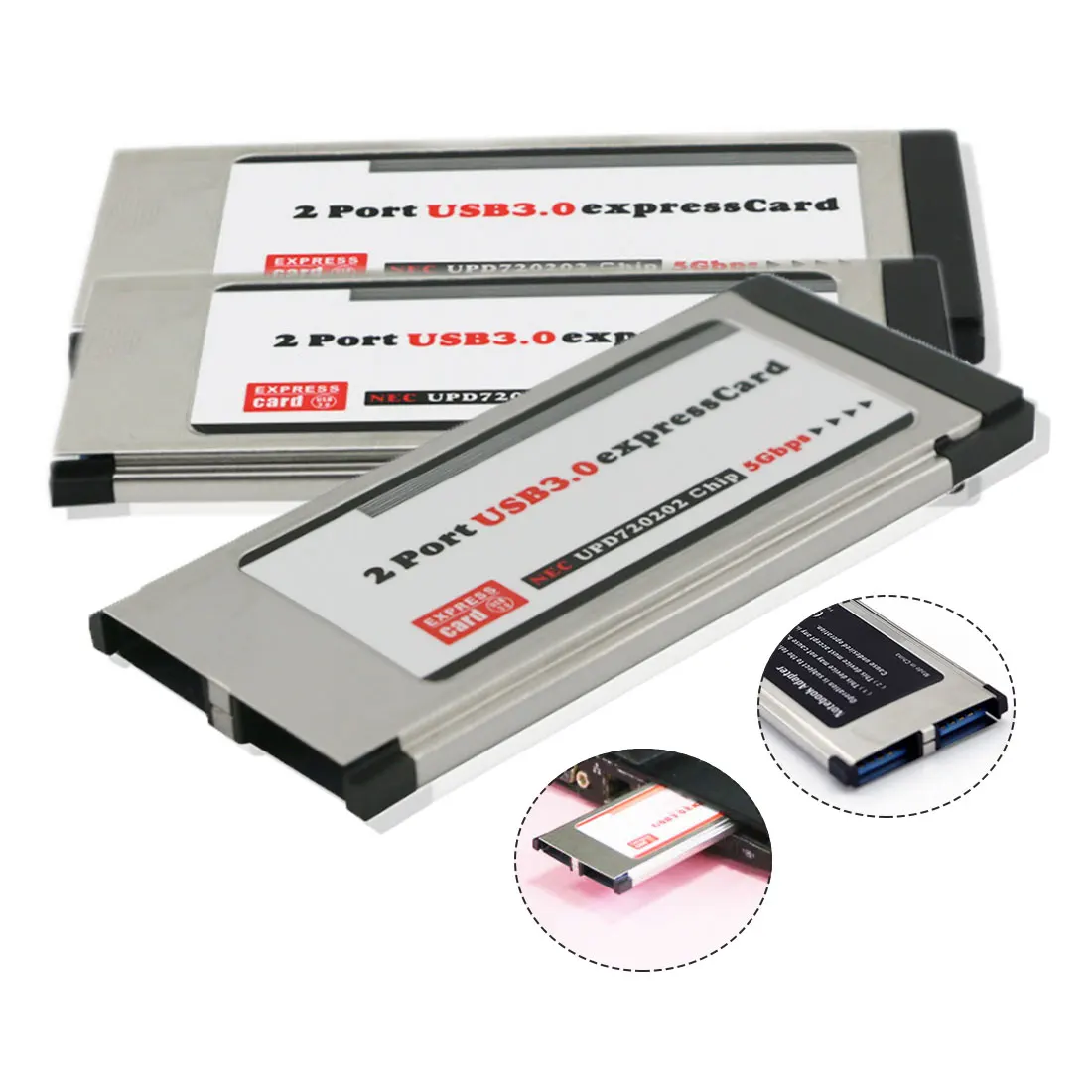 PCI Express к USB 3,0 Dual 2 порта карта pci-e адаптер для чипсета-чипсет 34 мм слот ExpressCard конвертер 5 Гбит/с для ПК