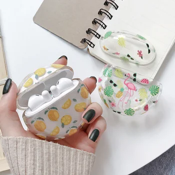 

NEW Summer fruit pineapple Flamingo Earphone Headset Accessories PC case For huawei freeBuds 3 Wireless Bluetooth Headset bags