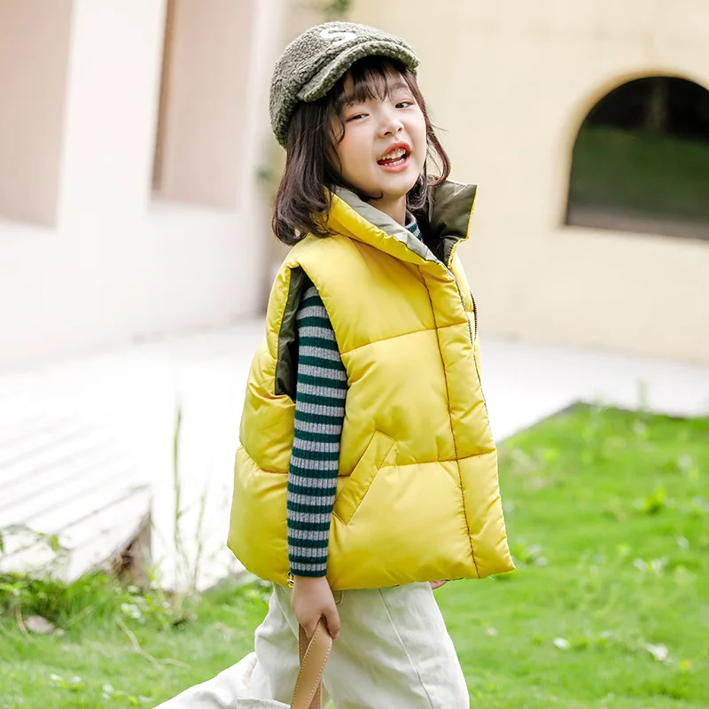 Children Vests Coats 2-8Y Winter Autumn Thickened Cotton Unisex children vest