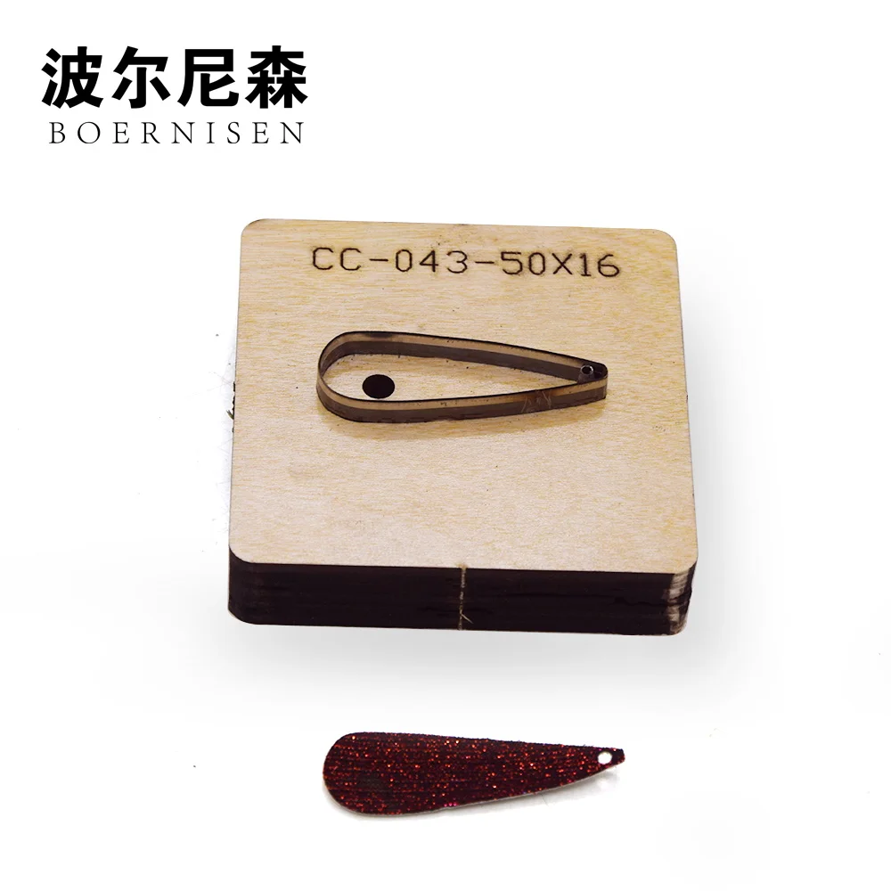 

New Japanese steel blade die-cut steel perforated blade earrings cutting mold leather craft leather cutter wood mold 2019