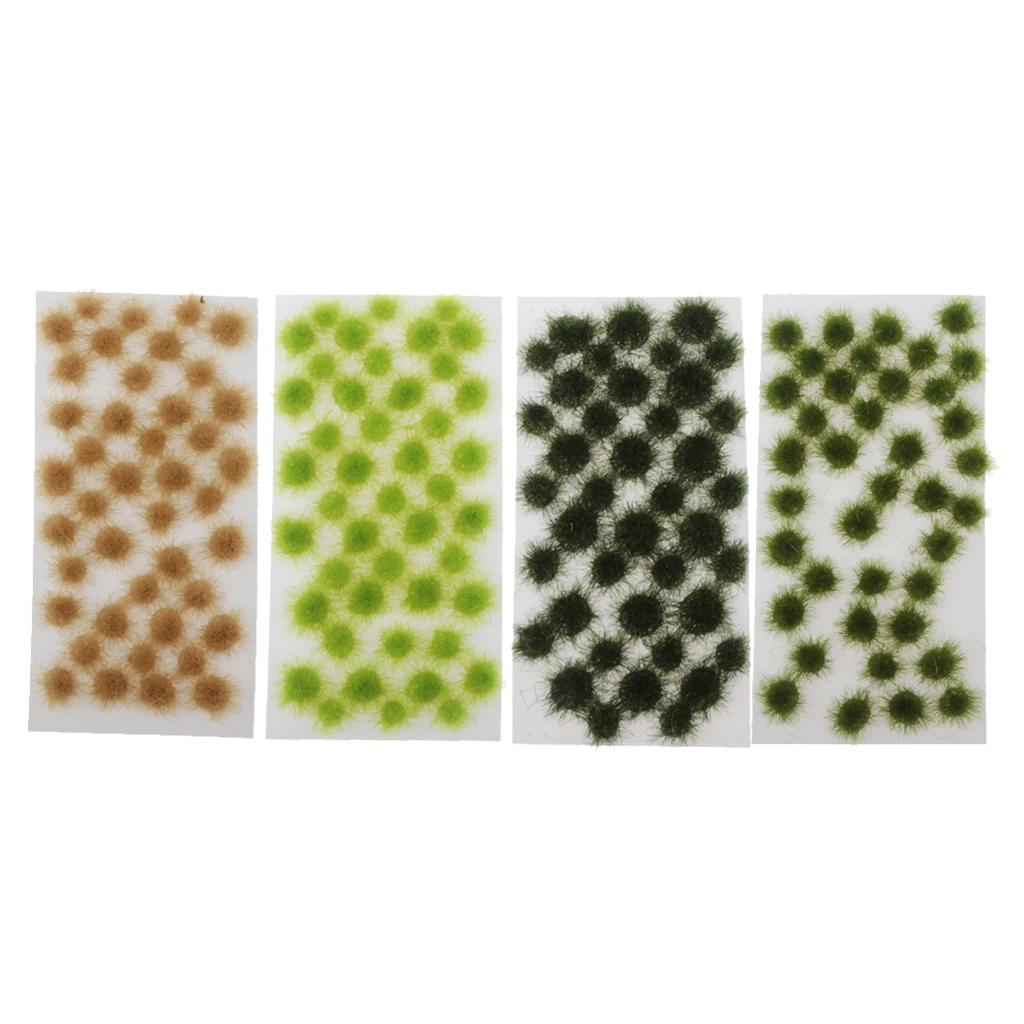 160x Self Adhesive Static Grass Tufts Wasteland Tuft Terrain Model Kit Dioramas