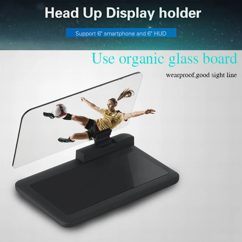 

6 inch HUD Head Up Display Holder HUD H6 Phone Navigation Smartphone Holder GPS hud for any cars