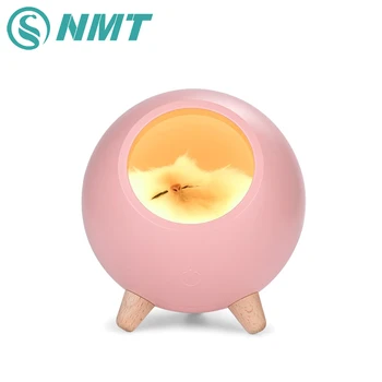 

LED Cat Light USB Night Light Bionic Cat Smart Dimming Atmosphere Lamp Living Room Bedroom Decoration Lamps Holiday Gift