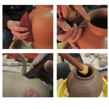 

Pottery Tools Lucy 27pcs/set Drawing Clay Modeling Tools Set Crafts Potter's Ceramic Polymer Scraping Pat Mud Drilling Tool