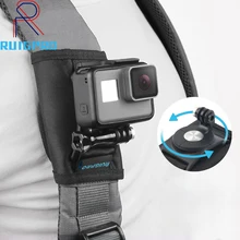 360 градусов вращение Quick Release Рюкзак с ремешком на застежке, крепление-защелка адаптер для экшн-камеры Gopro Hero 8/7/6/5/4/3 Экшн-камеры Xiaoyi Камера