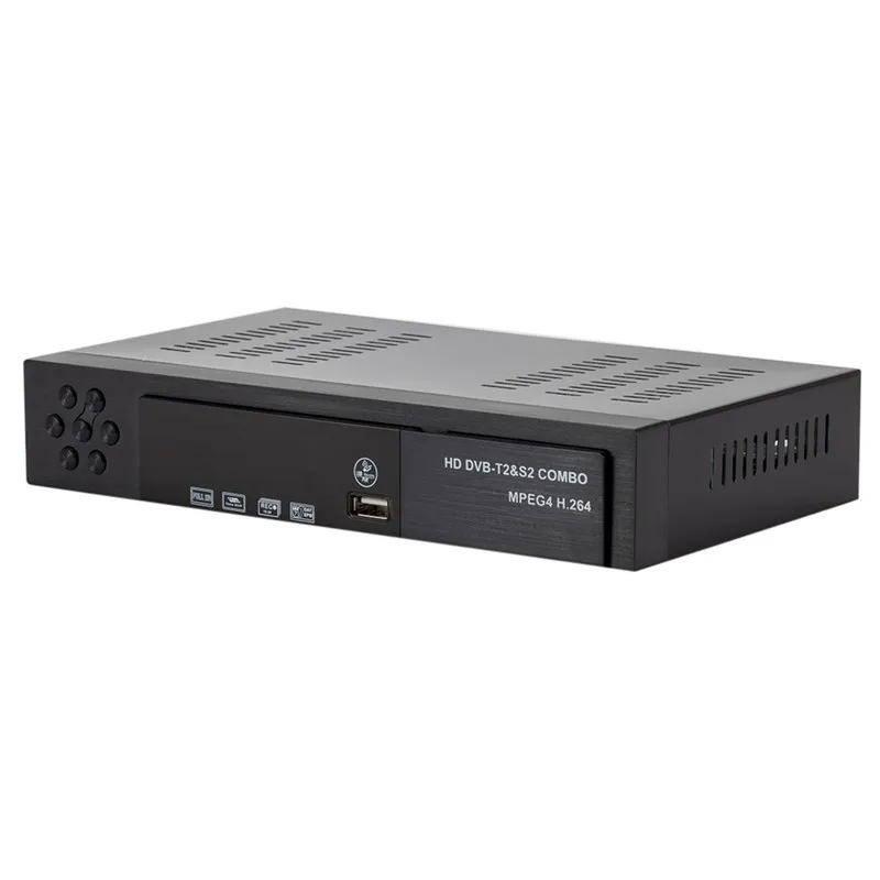 Смарт-Цифровое спутниковое телевидение приемник DVB-T2+ DVB-S2 FTA 1080P декодер тюнер MPEG4
