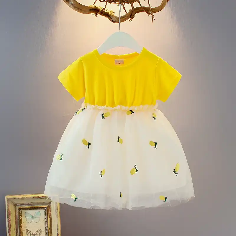 robe jaune bebe