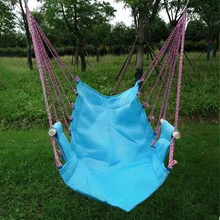 Кресло-гамак, подвесное веревочное кресло, кресло-качалка с 2 подушками для сада, для помещений, для улицы, модные качели-гамак