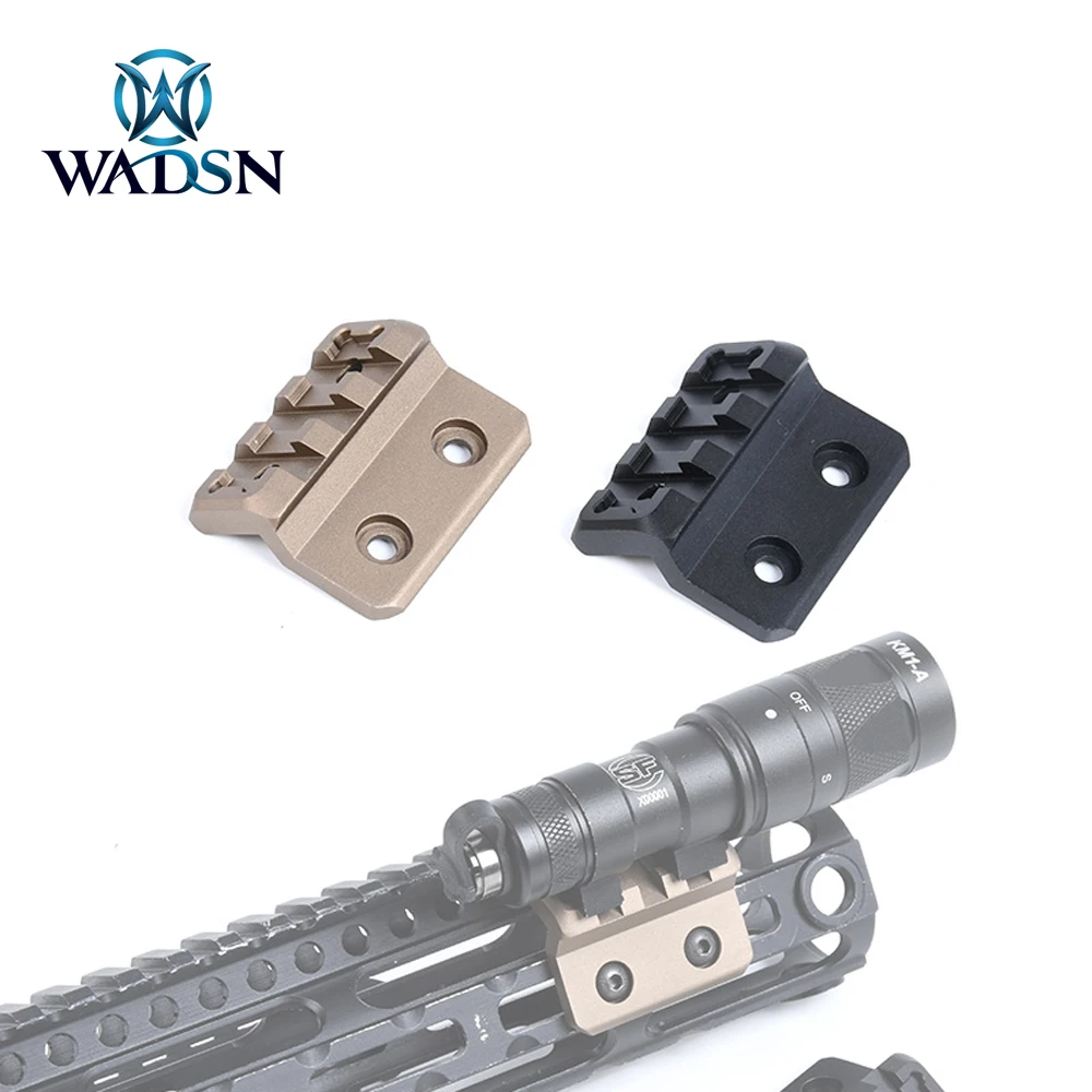 

WADSN Tactical Offset Rail Mount Hunting M-LOK KEYMOD Airsoft Mount Adapter for M300 M600 Flashlight Scope Sight Accessories