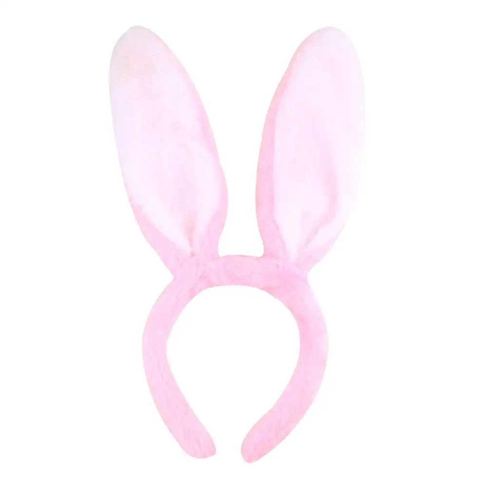 Pink headband Meimile Милая повязка для волос для детей аксессуары для волос Головные уборы ручной работы ободок с кроличьими ушками для девочек фиолетовый - Цвет: Pink headband