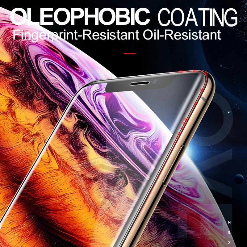 100D УФ полный клей Sceen протектор для iPhone 11 Pro Max X XS жидкость для экрана закаленное стекло для iPhone 11 Pro Max X пленка для экрана