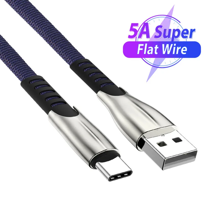 USB-кабель в нейлоновой оплетке 1 м Micro USB Type-c провод для быстрой зарядки и