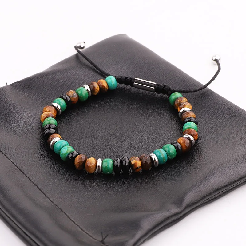 New Design Men Women Bracelet Cute Design 4mm Natural Stone Chakra Stone Energy Yoga Bracelet Men - Image 4