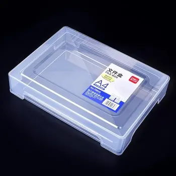 

A4 plastic transparent portable file box Moisture-proof portable data box