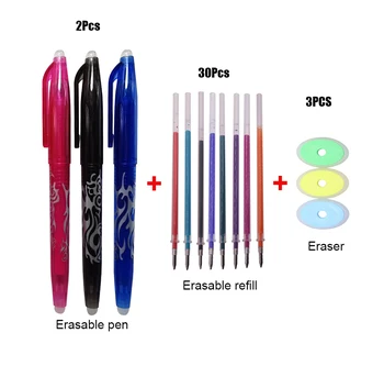 

Color gel pen erasable pen stationery gift office magic handle business office supplies 35 Pcs/set