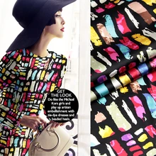 118 см шелк стрейч атласная ткань 19 мм цифровой струйный шелк ткань для платья эластичный спандекс натуральный шелк ткань оптом ткань