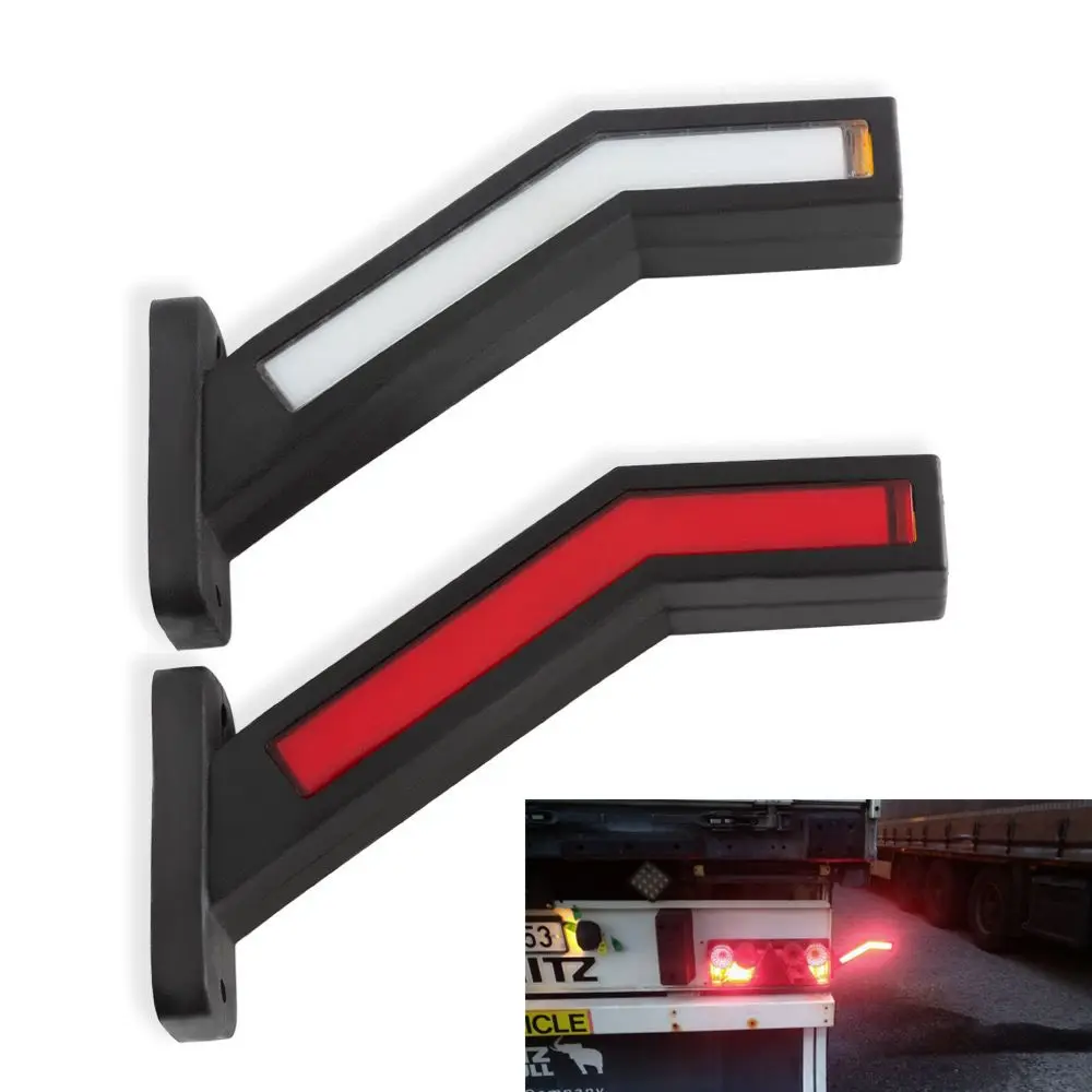 2pcs 33 LED Waterproof Turn Signal Light Kit RV Rear 24V 12V Stop Turning Taillight Sign Reverse For Truck Trailer | Автомобили и