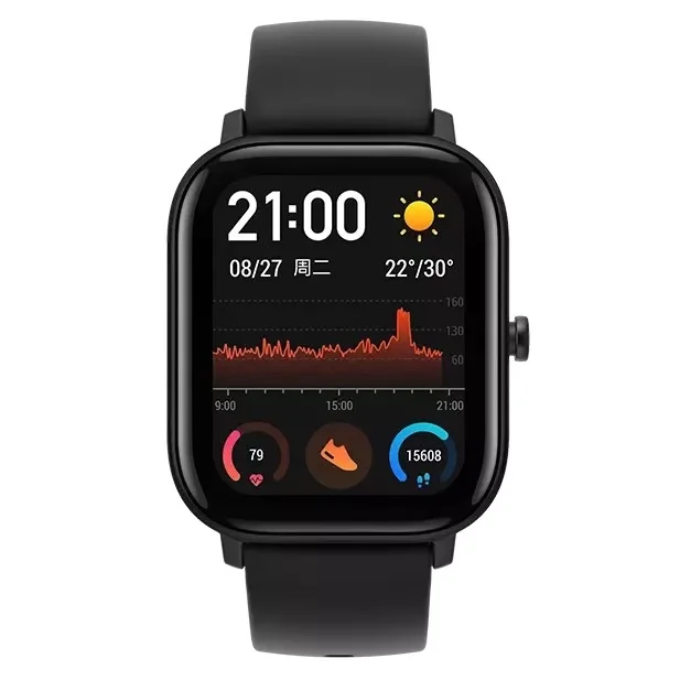 Глобальная версия Amazfit GTS мужские Смарт-часы 1,6" retina дисплей водонепроницаемые Смарт-часы 14 дней батарея управление музыкой черный Firday - Цвет: Black