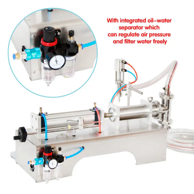 

90-1000ml Pneumatic Liquid Filling Machine Water Perfume Shampoo Oil Filler Tool