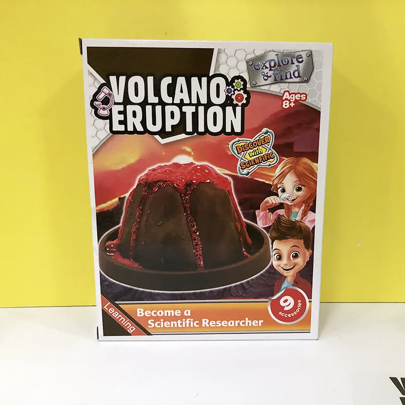 

Science Series Volcano Outbreak Eruption Small Experiment Model Toy DIY Suit Primary School STUDENT'S Science Experiment