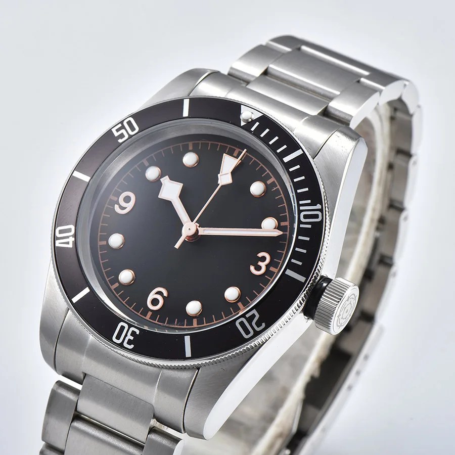 

watch men automatic mechanical watch Luminous waterproof 316L Solid stainless steel 41MM DT533z