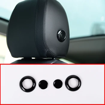 

14pcs ABS Black Head pillow Adjustment Button Cover Trim For Land Rover Discovery 5 2017 2018 L462 LR5 Car-styling Accessories