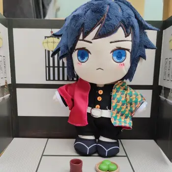

Anime Demon Slayer Kimetsu no Yaiba Tomioka Giyuu Cute Cosplay Plush Stuffed Doll Soft Cartoon Limited Toys Birthday Gifts 20cm