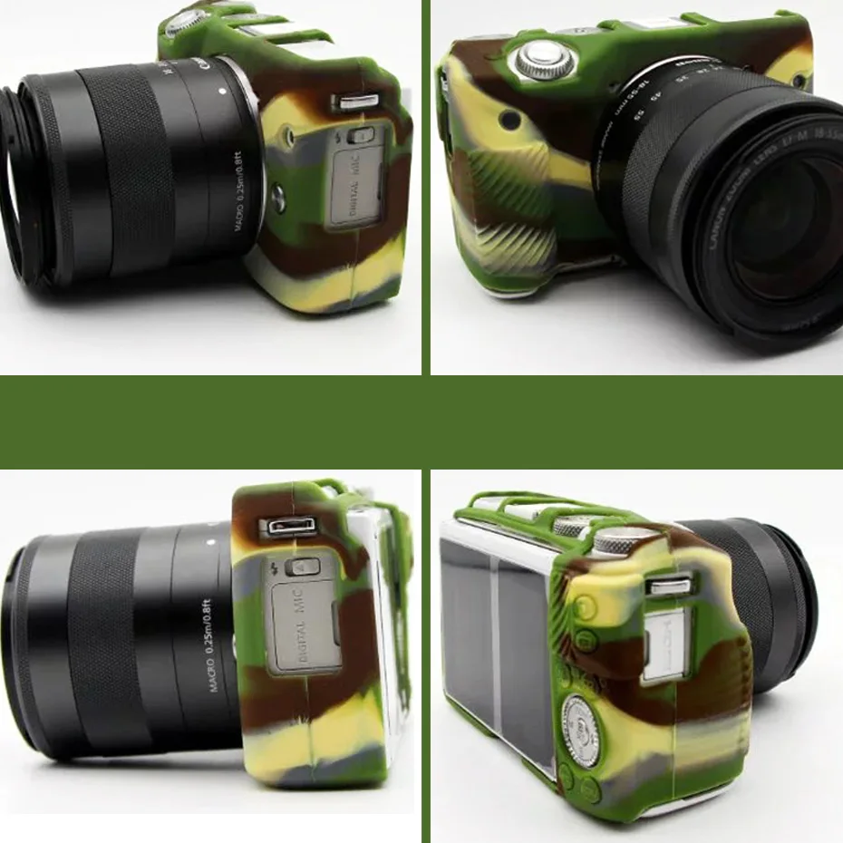 TENENELE для Canon EOS M3 сумки для камер мягкие силиконовые чехлы цветной резиновый защитный чехол для Canon eos M 3 Аксессуары