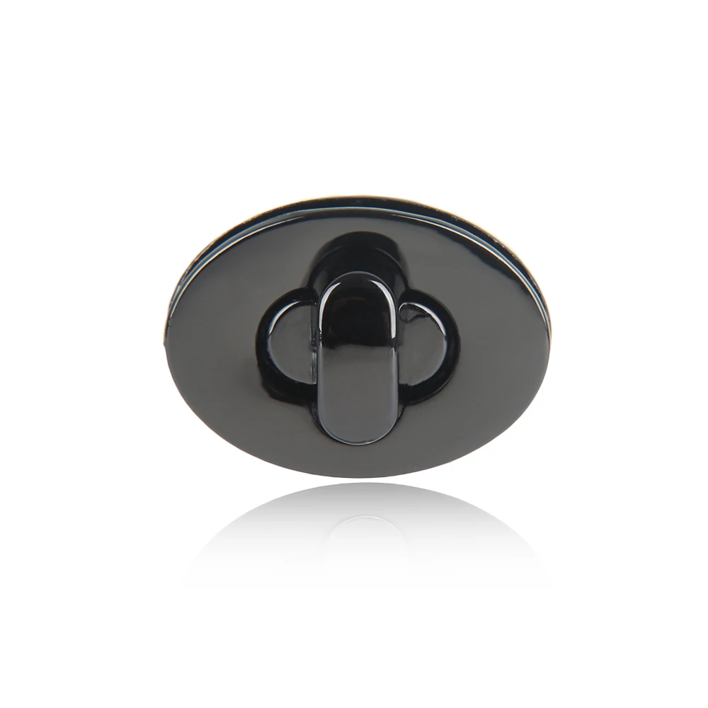 1 pc Metal Clasp Turn Lock Twist Lock for DIY Handbag Bag Purse Hardware Closure Bag Parts Accessories - Цвет: black