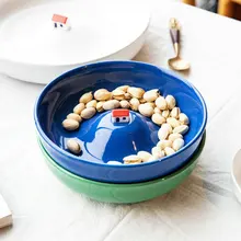 Bowl House Abstract-Plate Ceramic Small Creative Cute Large Home Warm Three-Dimensional