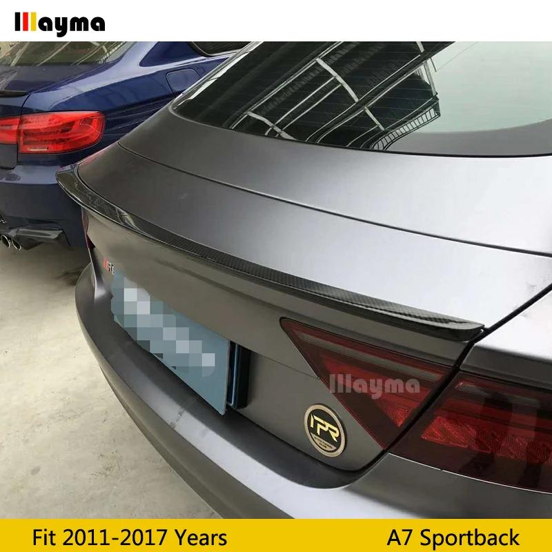 Спойлер для заднего багажника из углеродного волокна Audi A7 Sportback 2011 2012 2013 2014 2015 2016