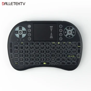 

backlit i8 Mini Wireless Keyboard 2.4ghz English Russian Air Mouse with Touchpad Remote Control Android TV Box