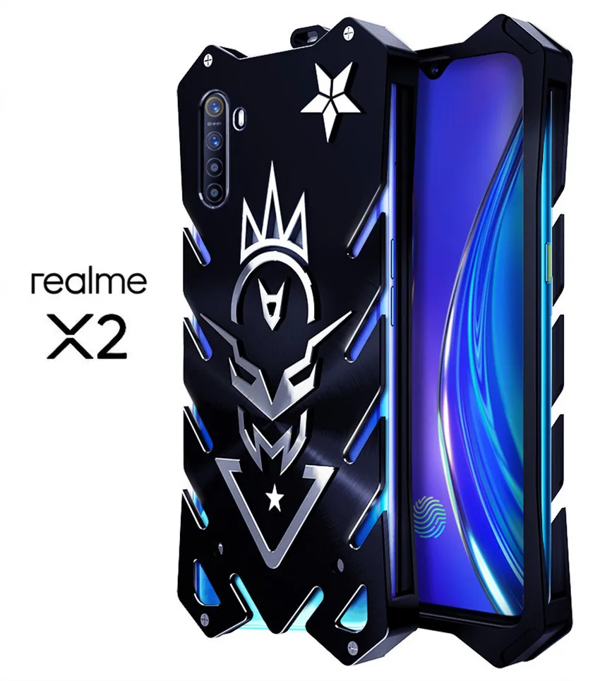 Чехол для OPPO Realme X2, Zimon, новая серия Thor, сверхпрочный бронированный металлический алюминиевый чехол для Realme X2, чехол для телефона Realme Q