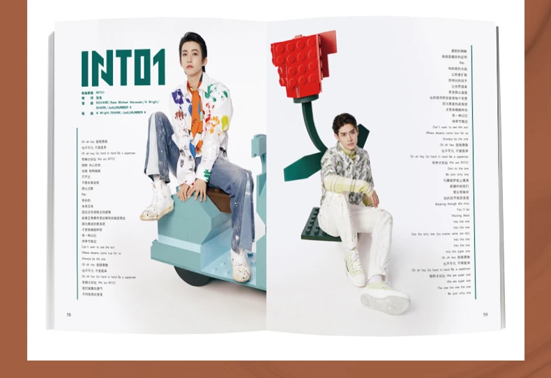 New INTO1 Times Film（Welcome To INTO1's Wonderland ） Magazine Painting Album Book Figure Photo Album Bookmark Gift