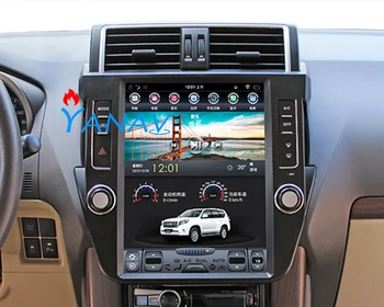 Price Android 32G 64G Car GPS Navigation DVD Player For Toyota Land Cruiser Prado 2014-2017 Tesla Style Head Unit Radio Multimedia Pla